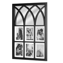 Crystal Art Gallery Black and White Lattice Detailed Photo Collage - 17.12" x 25.12"