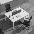 thumbnail image 4 of Free Shipping Home Office Desk White Small Minimalist Bedroom Computer Desks Reading Student Mesa Escritorio Modern Furniture My Lux Decor Round, 4 of 15