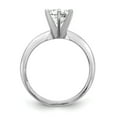 thumbnail image 2 of Platinum 1/3ct. Heavy-Weight Classic Dome 6-Prong Solitaire with CZ Cubic Zirconia Size 8.5, 2 of 8