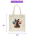 thumbnail image 5 of Patriotic Australian Cattle Dog 4th of July Independence Paws Canvas Tote Bag Heeler Lover Gifts Reusable Shopping Grocery Bag - 02010, 5 of 5
