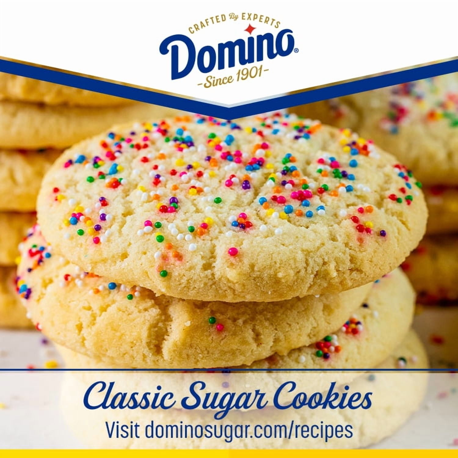 (24 pack) Domino Premium Pure Cane Granulated Sugar, 1 lb Box