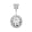 6mm, variant on 925 Sterling Silver Round Clear CZ Crystal Navel Belly Bar Piercing Ring A1893-C-10mm-Clear