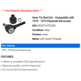 thumbnail image 2 of Inner Tie Rod End - Compatible with 1970 - 1974 Plymouth Barracuda 1971 1972 1973, 2 of 2