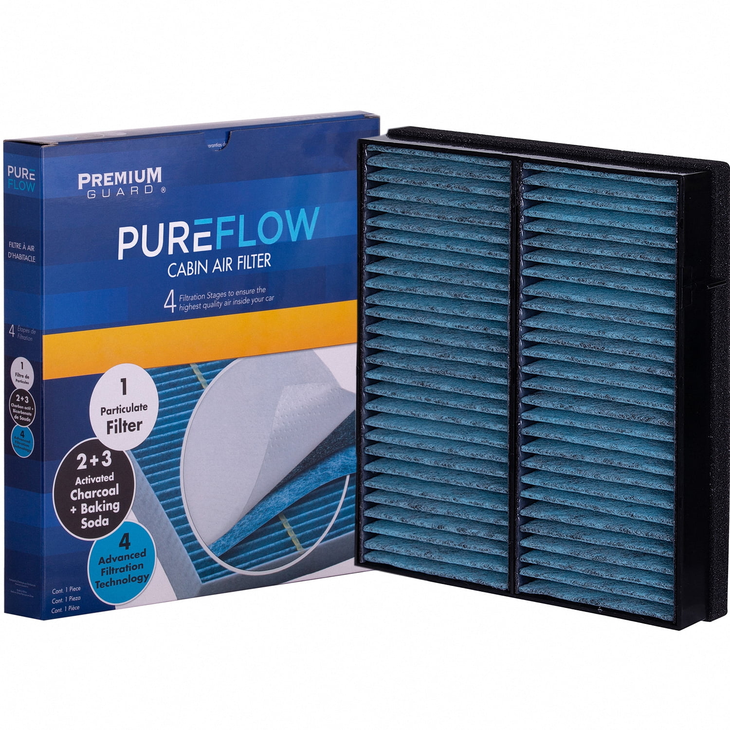 PUREFLOW PC8184X Cabin Air Filter | Fits 1998-2003 Mercedes-Benz ML320 3.2L; 2003-2005 ML350 3.7L; 2002-2005 ML500 5.0L; 1999-2001 ML430 4.3L; 2000-2003 ML55 AMG 5.5L