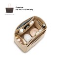 thumbnail image 4 of Organizador de inserción para bolso Saint Louis ARTOIS PM MM, bolso de mano de lujo para mujer, bolso interior de viaje, bolsa moldeadora con forro para cosméticos, 4 of 5