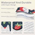 thumbnail image 2 of Cats with Strawberries Beach Blanket Outdoor Picnic Blanket 78"x 78" Waterproof Foldable for Beach Camping Travel Hiking Grass Lawn Park, 2 of 5