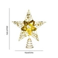 thumbnail image 3 of Christmas Tree Star Mini Silver Star Christmas Tree Topper Small Star For Christmas Tree Metal Glitter Xmas Tree Topper, 3 of 6