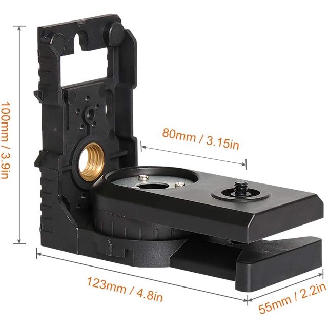 Adaptador de nivel láser, base giratoria magnética multifunción, soporte ajustable de 180°, adaptador de nivel láser con rosca macho de 1/4"-20, rosca hembra de 1/4"-20 y 5/8"-11 ShuxiuWang 8390606630414