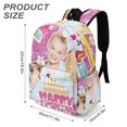 thumbnail image 3 of JOJO Siwa-theme Backpack, Campus style schoolbag Bookbag with Adjustable Shoulder Straps And Large Zip Compartment, Unisex Travel Bags.42x30x15cm, 3 of 6