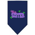 thumbnail image 1 of Big Sister Screen Print Bandana Navy Blue Large, 1 of 1