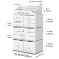 thumbnail image 3 of Organizador de maquillaje y cosméticos READAEER con cajones de almacenamiento (blanco), 3 of 8