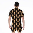 thumbnail image 2 of Buddha Pattern Short Sleeve Men'S Rompers Casual Summer Jumpsuits Outfit, 2 of 4