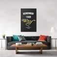 thumbnail image 4 of VELVET Remember Your Why-Inspirational Office Quotes Wall Art Purpose Humility & Goals Verbs Artwork Easy to Hang- 12x16inch Framed, 4 of 6
