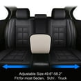 thumbnail image 2 of For 2000-2024 Toyota Camry Car Seat Covers 5-Seats, Premium Pu Leather Auto Cushion Protector, Front Rear Seat Full Set for Toyota RAV4 Prius Echo Avalon Black Red Line, 2 of 12