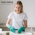 thumbnail image 4 of ThxToms 5 Pair Heavy Duty Cleaning Gloves, Latex Free Reusable Nitrile Chemical Resistant Gloves (Extra Large), 4 of 8
