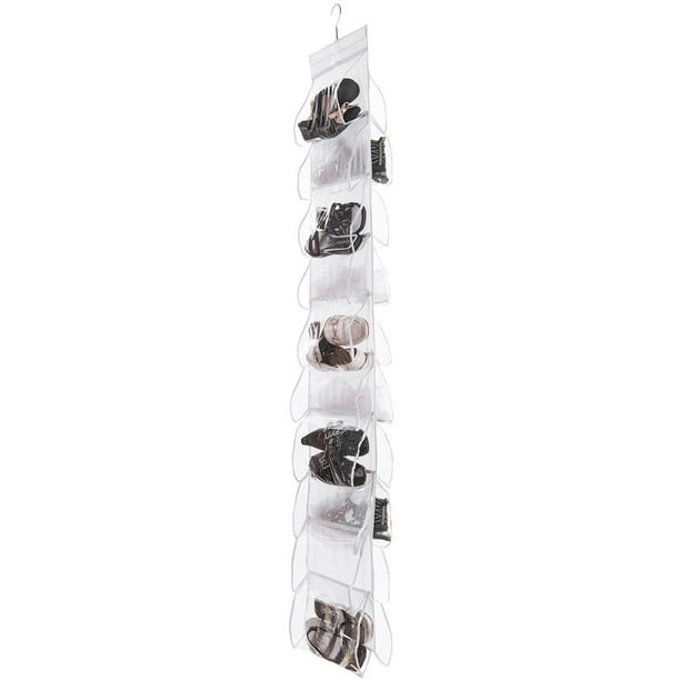 Shoe Organizer for Closets, Oak Leaf 20 Pockets Double ...