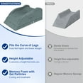 thumbnail image 6 of KingPavonini Adjustable Leg Elevation Pillows for After Surgery with Ergonomic Curve, Cooling Memory Foam Leg Pillow for Knee Surgery Recovery, Wedge Pillow for Legs(Double Leg), 6 of 9