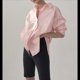 thumbnail image 4 of Camisas Casuales de Mujer, Camisa de Larga con Botones, Moda Deportiva. Rosa L, 4 of 10