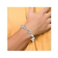 thumbnail image 2 of Mens Skull Bracelet in Stainless Steel 8.75 Inch, 2 of 4