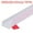 White, variant on REGALWOVEN Collapsible Shower Barrier Stopper Water Splash Guard Blocker for Bathroom Clear 39"Lx0.8"Wx0.5"H