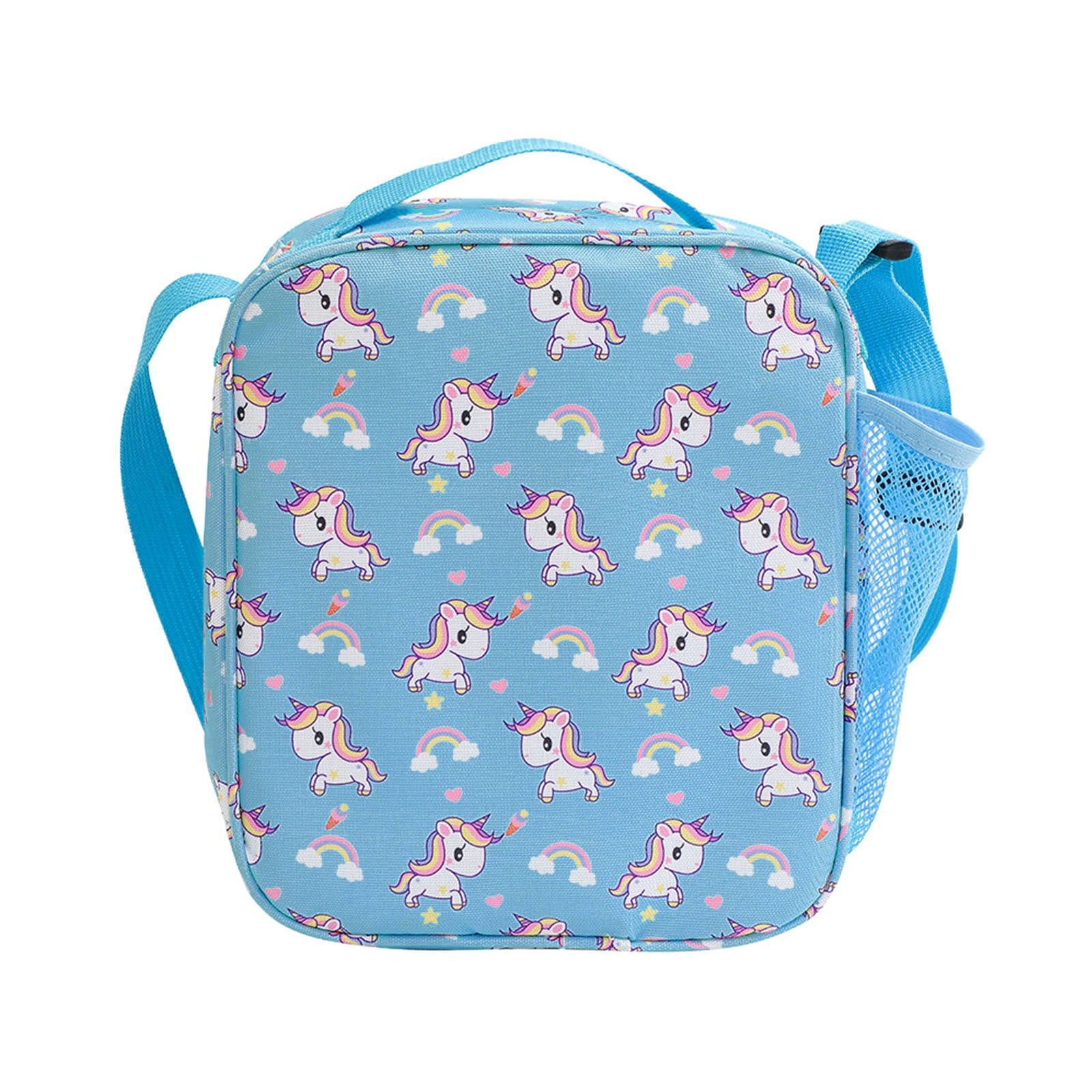 Lunch Bags Kids by Snack Attack Insulated Lunch Boxes Bag Girls Boys,  Stylish Food Grade Kids lunch boxes for Toddler Girls Boys School, Aqua  Unicorn