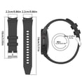 thumbnail image 2 of Silicone Sports Sweat Proof Solid Color Watch Band for Smartwatch Breathable Adjustable Wide Compatibility, 2 of 5