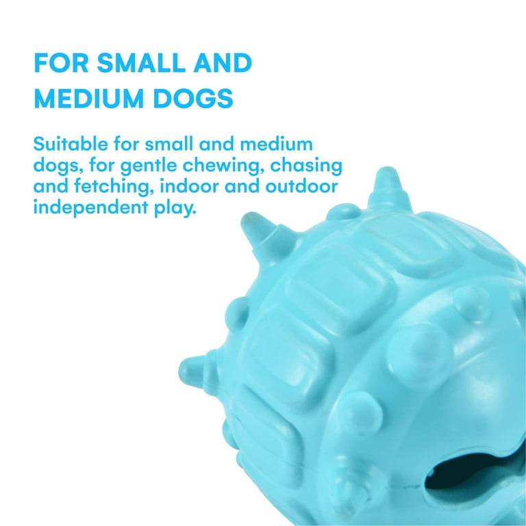 Hubble Bubble Kids Mentally Stimulating Dog Chew Toy Squeaky Puppy Toy for Teething and Fetching Interactive Rolling Ball for Active Training