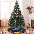 thumbnail image 7 of Sikiie Whimsical Underwater Fantasy 30-48 inches {designName} Print Christmas Tree Skirt Snowman Xmas Tree Skirt with Edge Christmas Decorations for Holiday Party-30", 7 of 7