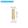 thumbnail image 2 of Unique Bargains 1.5mm Line Width Fountain Pen Nib Replacement 304 Stainless Steel for Drawing Writing Gold 5 Pack, 2 of 5