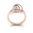 thumbnail image 3 of Not Enhanced 2ct Round Cut Diamond Prong Modern Heart Bridal Fancy Ring Solid Anniversary Band Solid 14K Gold FG VS, 3 of 3