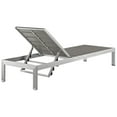 thumbnail image 5 of Modway Shore 3 Piece Outdoor Patio Aluminum Set in Silver Gray, 5 of 7