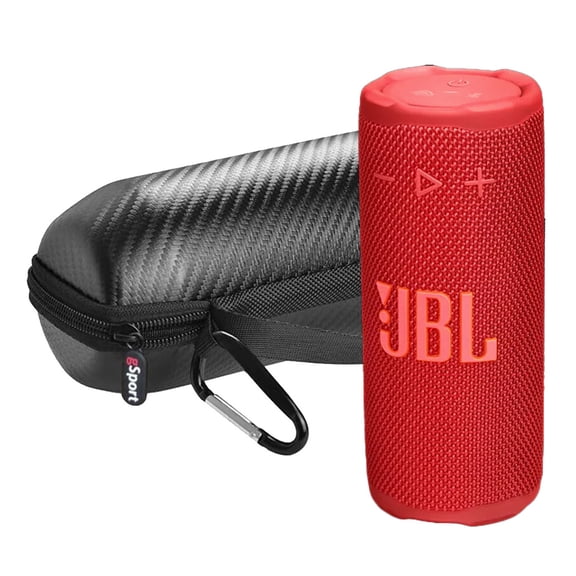 JBL Grip Compact Portable Bluetooth Speaker Bundle with gSport Case (Red)