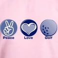 thumbnail image 3 of CafePress - Peace Love Golf Sweatshirt - Crew Neck Sweatshirt, 3 of 3