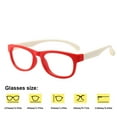 thumbnail image 2 of maytalsory Kids Anti Blue Rays Glasses Light Blocking Eyeglasses Computer Phone Anti UV Flat Goggles, C6 Red Frame, 2 of 8