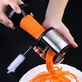 thumbnail image 1 of Boreal Craft Handheld Stainless Steel Fruit And Vegetable Grater No Harm To Hands Spiral Fruit And Vegetable Grater Like Long Filaments Hand Cheese Grater Kitchen Aid Better Shder for Meat Cheese, 1 of 6
