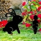thumbnail image 2 of Bewildely Conejo Decoración Zanahoria Lindo Conejito de Pascua Estatuas Adornos Campo Valla Signo Suministros al aire libre Decoración para el Kits de decoración para fiestas, 2 of 6