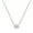 White Gold, variant on IGI Certified 0.75 Cttw Oval Lab Grown White Diamond Solitaire Bezel Set Pendant Necklace with 18 inch Gold Chain for Women in 10K Solid White Gold