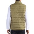 thumbnail image 3 of INSPIRE CHIC Padded Vest for Men's Stand Collar Outwear Winter Packable Zip Up Sleeveless Jacket M Brown, 3 of 6