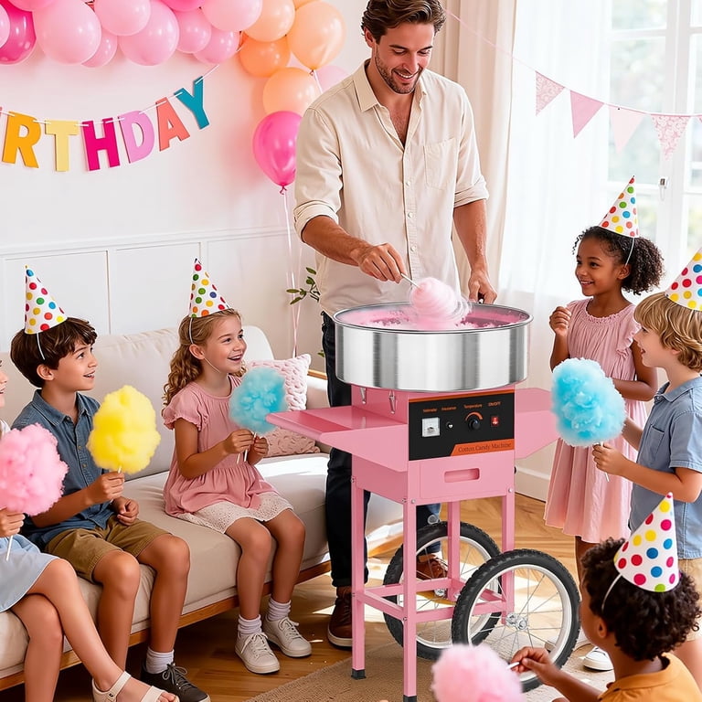 Ktaxon 21 Inch Kids Cotton Candy Machine Cart, Electric Maker with