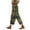 Khaki, variant on YUANGUANST Women's Wide Leg Pants Women's Spring And Summer Casual 3D Printed Back Pocket Cotton And Linen Pants Office Slacks