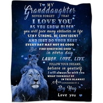 SPXUBZ to My Granddaughter Blanket, Granddaughter Gifts from Grandma Grandpa, Granddaughter Gift Ideas for Birthday Christmas Graduation, Gifts for Granddaughter Flannel Throw Blanket 60"x80"