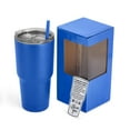 thumbnail image 2 of Makerflo 30 oz Blue Powder Coated Tumbler- Pack of 25, Ideal for DIY Crafts- Laser Engraving, And Handle Sold Separately, 2 of 10