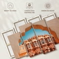 thumbnail image 6 of Elephant Stock View Of Hawa Mahal Wall Art - Horizontal Multi Panel Canvas - Living Room Wall Decor - Places Multi Panel - Orange And Blue Decor - 68" x 42", 6 of 8