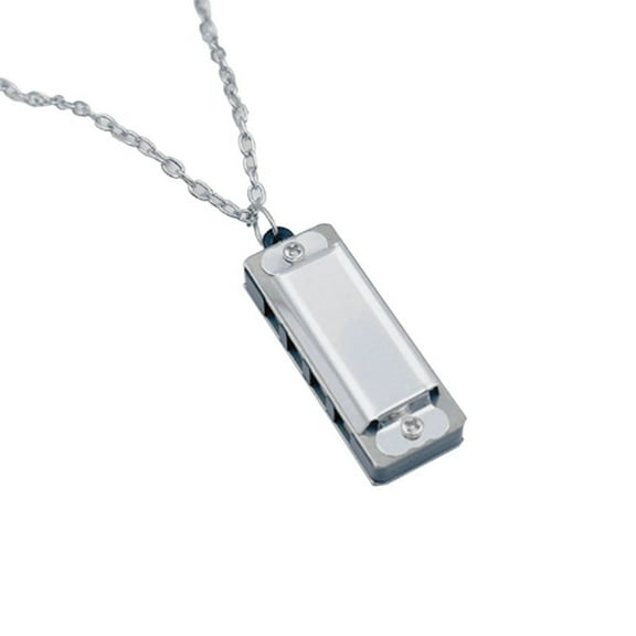 Mini Harmonica Necklace 4 Hole 8 Tone Harmonica Portable