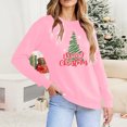 thumbnail image 6 of Christmas Tree Sweatshirts Women Pine Tree Print Shirts Nature Lover Gift Casual Tee Long Sleeve Xmas Pullover, 6 of 7