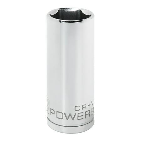 UPC: 0028907266817 | Powerbuilt 1/2 Inch Drive x 23 MM 6 Point Deep Socket – 640838
