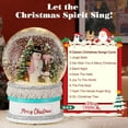 thumbnail image 3 of Musical Christmas Snow Globe, Lighted Cake Base and Snowman with Formal Hat, Swirling Glitters&8 Songs&Timer, Battery Operated Singing Snow Lantern for Home Decor Xmas Gift, 3 of 7