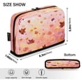 thumbnail image 3 of Standing Pencil Case with Base Large Capacity Stationery Pouch Pen Bag with Zipper for Women Men Autumn Leaves Falling, 3 of 7