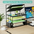 thumbnail image 5 of MEHOOM 6 Tier Desk Organizer, Desk Accessories with Pen Holder & Drawer & 2 Tilted File Sorter, File Organizer for Office, 5 of 8