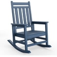 thumbnail image 1 of Patio Furniture HDPE Rocking Chair Outdoor Poly High Back Porch Rocker Chairs for Adults All Weather Resistant Furniture for Patio Front Porch Navy Blue, 1 of 8